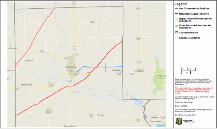 Pipeline Transportation Livingston County has 3 different pipelines going through our county.