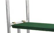 any carpeted luggage cart deck to display your