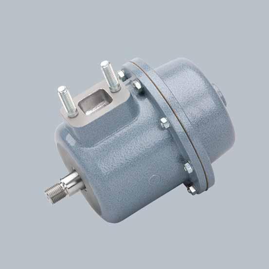 (at MH S 250 Housing: Al-alloy spray painted. Guide bushing with self-lubrication. Piston rod rotating. Piston rod made of stainless steel.