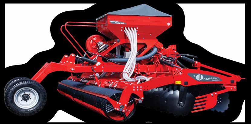 Tulip Polymat Compact H The Polymat Compact H is an air seeder that can be attached to a Multidisc H and enable these already versitile machines to also be used as a seeder increasing the value and