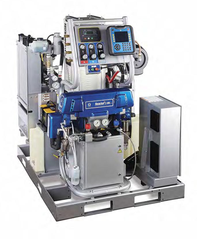 Advanced Technologies Save Time and Energy Integrated Air Control Panel Compact Design Controls A and B feed pumps, agitator and gun One air line connection means less plumbing, less hoses and less