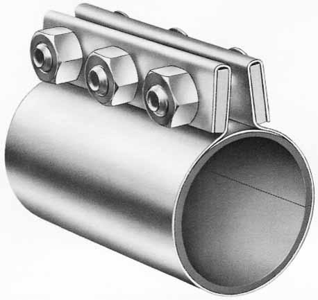 All A Round Stainless-Steel Couplings/Repair Clamps To Join System Piping To Repair Piping This spanner-type combination coupling and repair clamp offers many advantages.