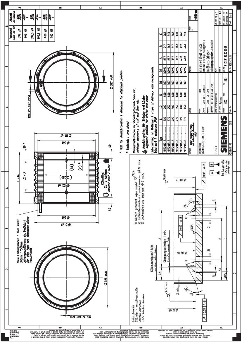 Dimension drawings 9.2 1FE218x-8 -_C -Stator 9.