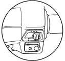 OPERATION OF IGNITION SWITCH ON position: Engine can be started in this position. Ignition switch key can not be removed.