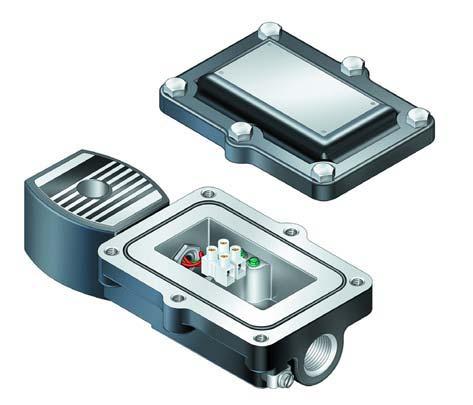Explosion Proof Junction Box for Hazardous Locations Features Junction Box Enclosure for the wiring of ASCO solenoids are Rain-tight Type 3 and 3S, Water-tight Type 4 and 4X, Submersible Type 6 and