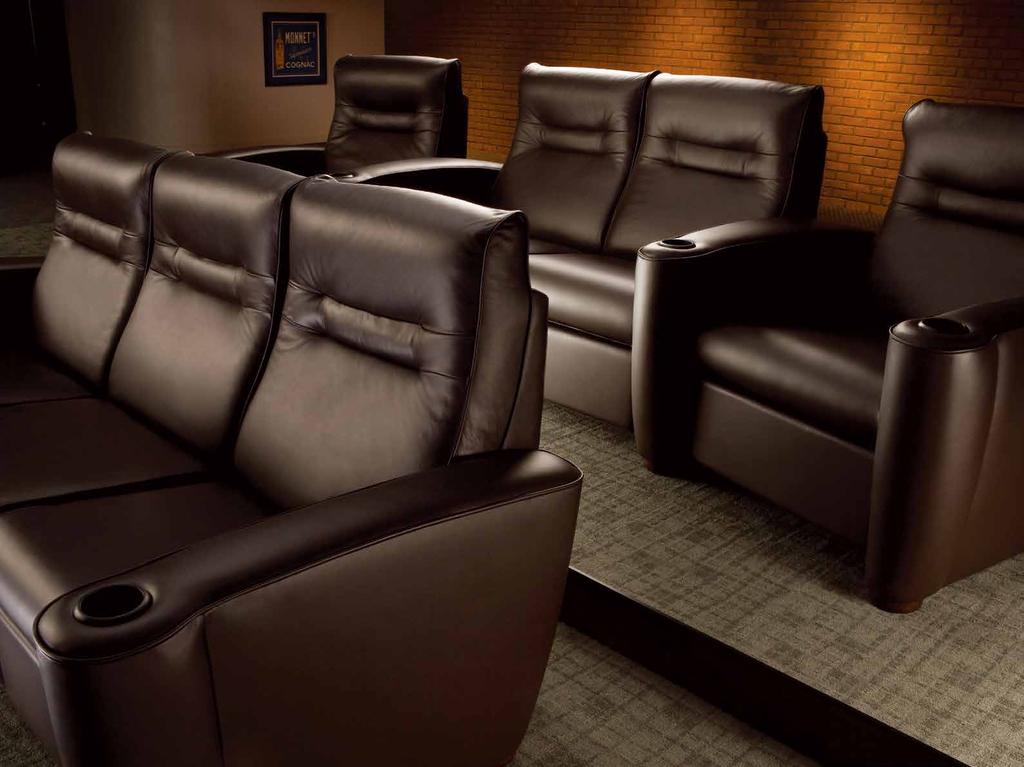Entertainment seating is one of the most critical elements of a media room.
