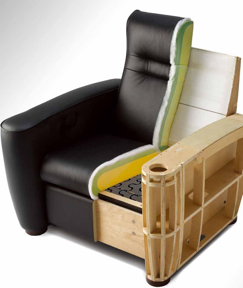BUILT TO LAST The key to seating ergonomics is to have the right support in the right place. Watching a movie can be an hours long experience, so proper support is essential. RELAX.