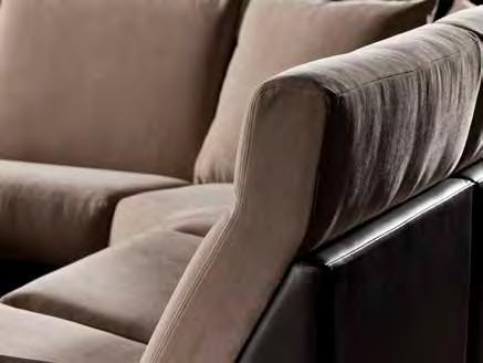 Chaise and corner connectors easily create cozy L -shaped sectionals while straight connector arms allow