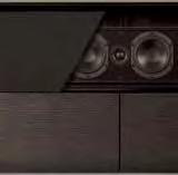 VESA Complaint: Horizontal: 200-850mm Vertical: 200-500mm AV INTEGRATION Speaker Model 345 features a center opening with a removable, grill designed to hide a speaker.