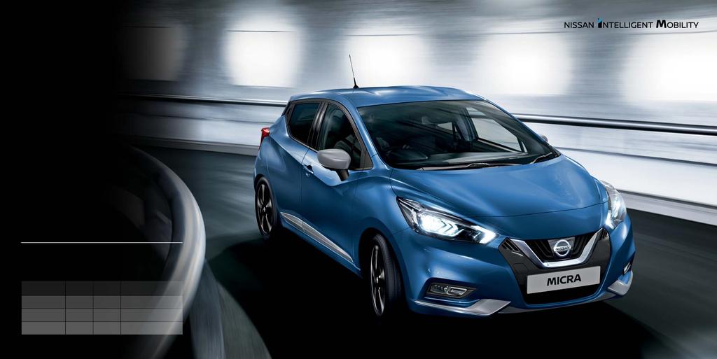 NISSAN INTELLIGENT POWER CATCH ME IF YOU CAN. Drive with agility and confidence. The Micra uniquely balances manoeuvrability and smoothness.