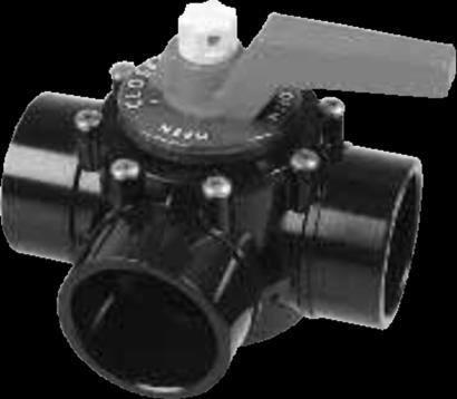 Universal shaft spline pattern adapts to most actuators. All wetted materials are of NSF-50 or 61 designation.