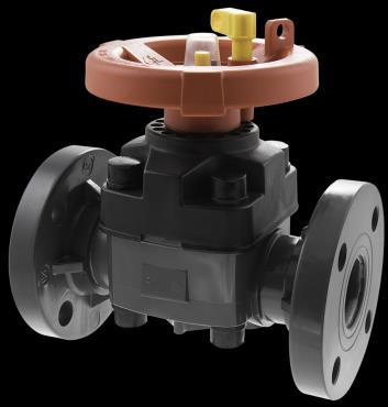 PRODUCTS DIAPHRAGM VALVES Size: 1/2" to 2" Material: PVC Diaphragm: EPDM/Viton/Teflon Operator: Hand wheel with position and wheel lock Style: True union/pvc-socket end ASTM Metric