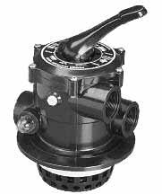 PRODUCTS TOP MOUNT MULTIPORT VALVES Sizes: 1/2" & 2" Material: ABS (white or black) Noryl - glass filled O-Rings: EPDM The Crown Jewel of Filtration FEATURES: Choice of socket or threaded (BSP or