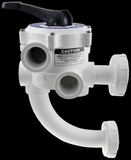 PRODUCTS PRE-PLUMBED MULTIPORT VALVES FEATURES: Molded 90º plumbing sweep for optimum flow performance See below for flow curves Socket ends add (s to part #) Note: No warranty on FPT ports SM2-PP3