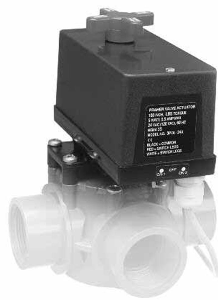 TECHNICAL DATA ELECTRIC ACTUATOR FOR 3-PORT & 2-PORT PERMA-SEAL VALVES SWITCH MODELS have switch located underneath