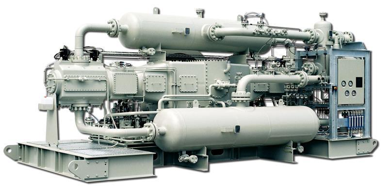 Oil & Gas API Process Gas LMF API process gas compressors are used in refineries, chemical and petrochemical processes as well as low temperature applications (LNG terminals, etc.).