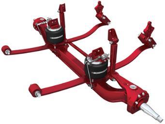 to 97 pounds of weight savings over standard suspensions for