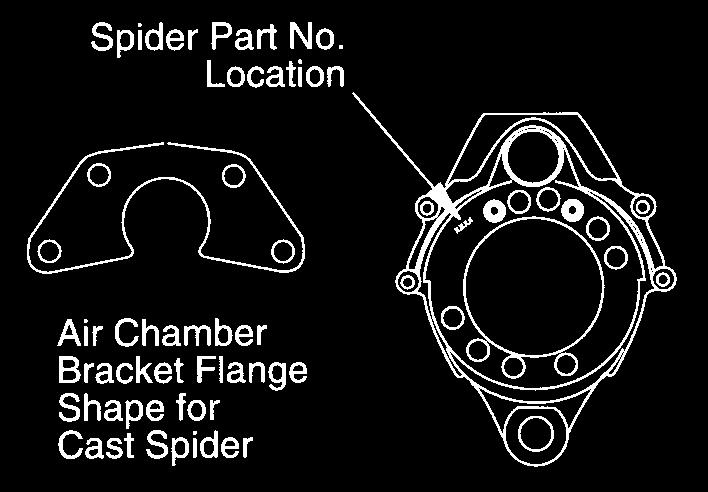 Brake Cast Spider Single Anchor Pin ES-150-4D or ES-150-6D