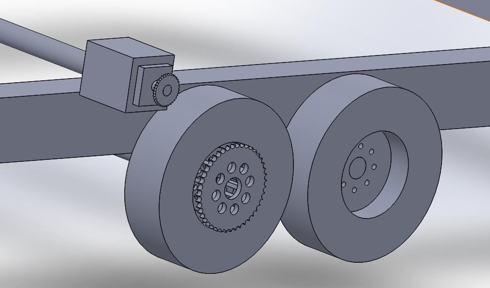 4) Fabricating a drive motor on wheel