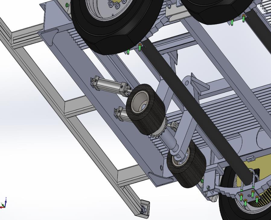 Final Design Continued Hydraulic Lift axle mounting Drive system: hydraulic/electric motor