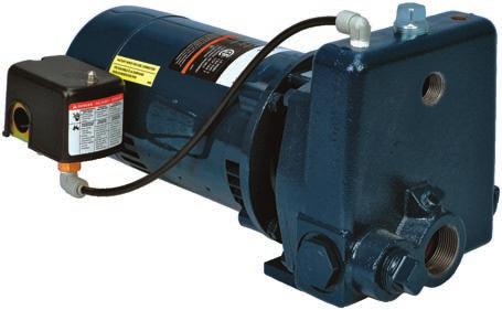 JET PUMPS - CONVERTIBLE C SERIES FEATURES Heavy-duty cast iron construction for long life Stainless steel impeller for high performance Thermoplastic diffuser is molded for efficiency and