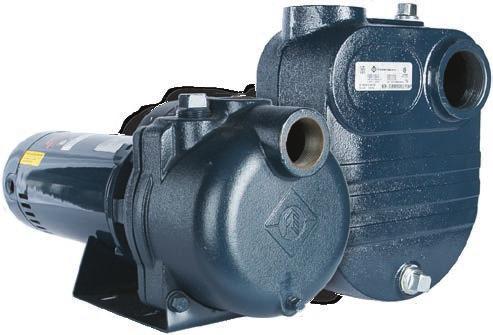 SELF-PRIMING PUMPS Irrigation and sprinkler pumps are designed for supplying large volumes of water from a lake or pond supply to an irrigation system.