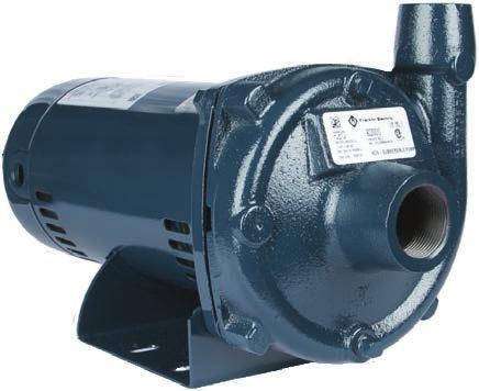 CAST IRON TRANSFER PUMPS - FCE SERIES FEATURES Three-way, cast iron volute can be rotated for ease of installation Modified PPO impeller with stainless steel hub for efficiency and performance