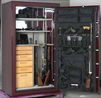 All BF Series Safes now come standard with AMSEC s Premium Door Organizer and