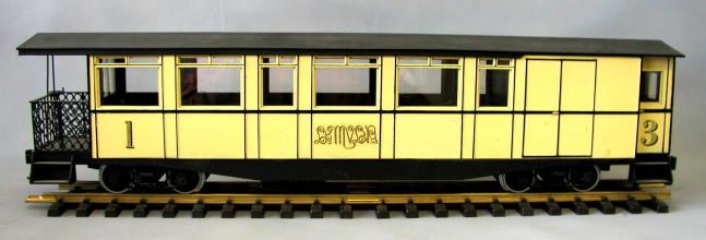 CMD351 Brake Coach Kit Wisbech & Upwell Tramway Coach Kit The prototype of this model was standard gauge, so strictly speaking it is not correct for narrow gauge, however in many peoples eyes, it is