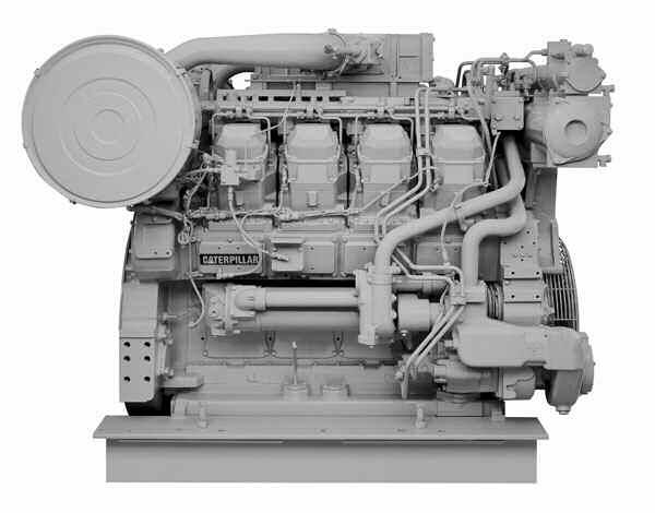3508B DIESELS 3508B 3508B Bore x Stroke..... 170 x 190 mm (6.7 x 7.5 in) Displacement... 34.5 liters (2105 in 3 ) Ship Weight....... 4309 kg (9500 lbs) Length............ 2462 mm (97 in) Width.