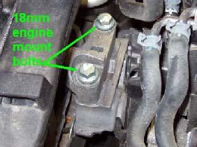 Install the crank serpentine belt pulley. Note that the boltholes should line up with the crank pulley and the small nub on the crank pulley will seat into a hole on the serpentine belt pulley.