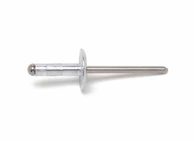 LUBRICATION BONDING & SEALING CLEANING HEALTH & SAFETY TOOLS Blind Rivet A2K Large set head, aluminium sleeve, galvanised steel pin. d x l in mm Drill hole dia.