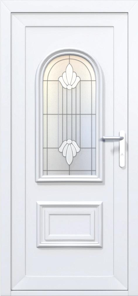 bevels, patterned glass surrounds and