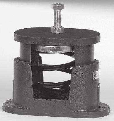 VHS HOUSING SPRING MOUNT Rated deflection 50mm - Housing type anti-vibration mount.