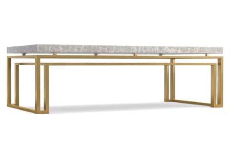 Tag T1 Cocktail Table Manufacturer Hooker Furniture Model 1586-80110D-MULTI4 Description Serendipity Rectangular Cocktail Table by Cynthia Rowley, with onyx stone top and gold finish base