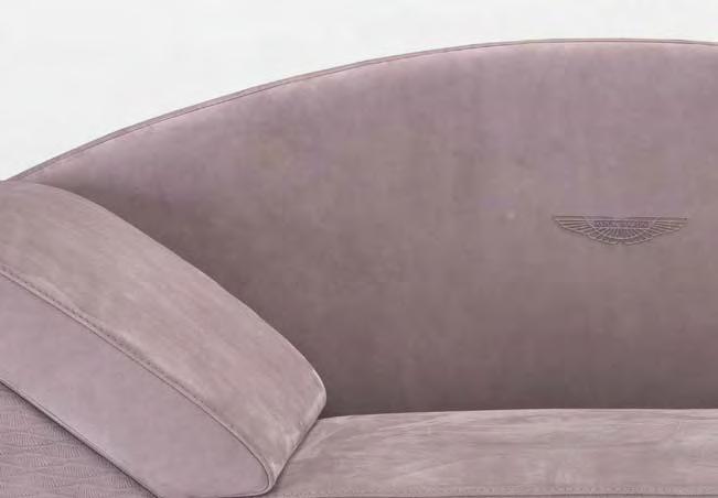 armchair cm L140xD84xH82 mat aluminium feet, leather Nabuk  pillows cm 50x50 matching