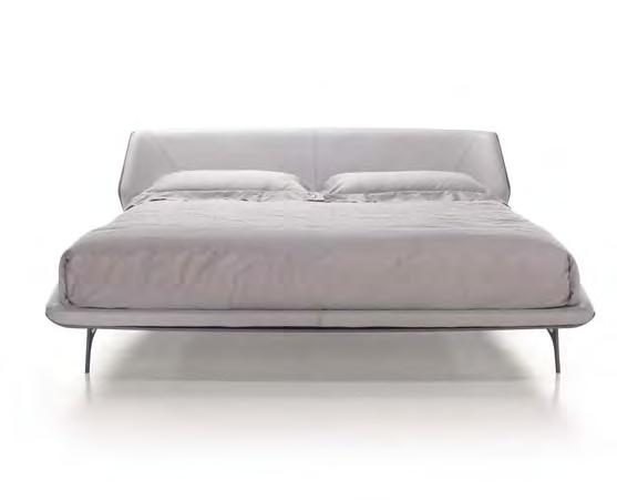 bed s sleek, elegant silhouette is also