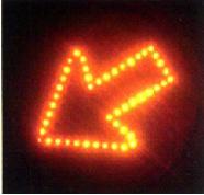 Flashing Cluster LED Arrow Sign 52mm cluster version