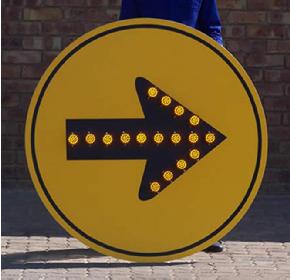 powered version available LED Arrow Sign Standard 5mm LED