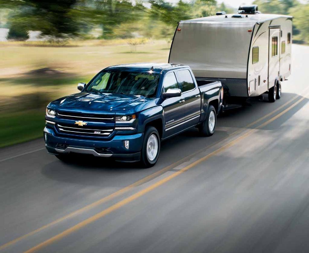 TOWING UP TO 12,500 LBS. OF BEST-IN-CLASS V8 TOWING POWER. 1, 2 1500 Crew Cab Short Box LTZ Z71 4x4 in Deep Ocean Blue Metallic (extracost color) with available features. TRAILER SWAY CONTROL.