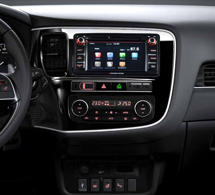 MGN MEDIA MP3/OGG/WMA on USB Built-in Bluetooth Built-in CD/DVD player ipod/iphone accessibility DAB+ (where available) CONNECTION Android AutoTM (where available) Apple CarPlay (where available)
