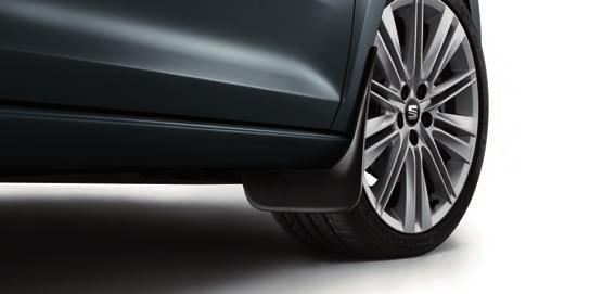 PROTECTION Front and rear mudflaps Protect the car body from materials projected by the front wheels