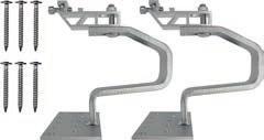 2 roof bars - Screw set US-SHS 6037 731 Roof bar set adjustable heavy duty for elevated static requirements for attaching the carrier profiles for on-roof attachment of UltraSol consisting of - 2