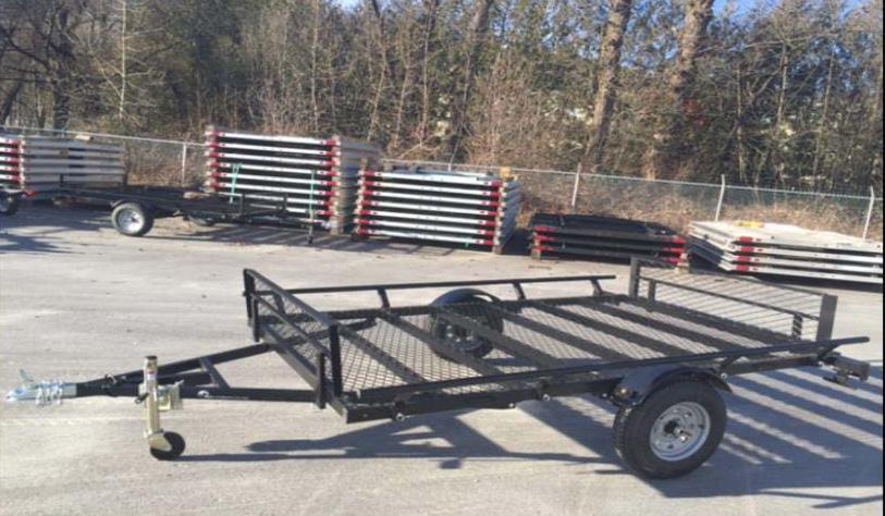 The Marlon RAT-02 Utility Trailer comes standard with steel floor decking with punched floor for grip!