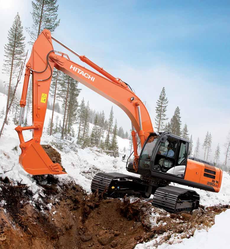 ZAXIS 290LC DURABILITY Hitachi has been manufacturing mechanical and hydraulic excavators for more than 40 years.