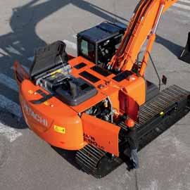 Keep working for longer thanks to user-friendly accessible features Easy access We have made life easier for you by introducing a range of convenient features integrated within the new ZAXIS range of