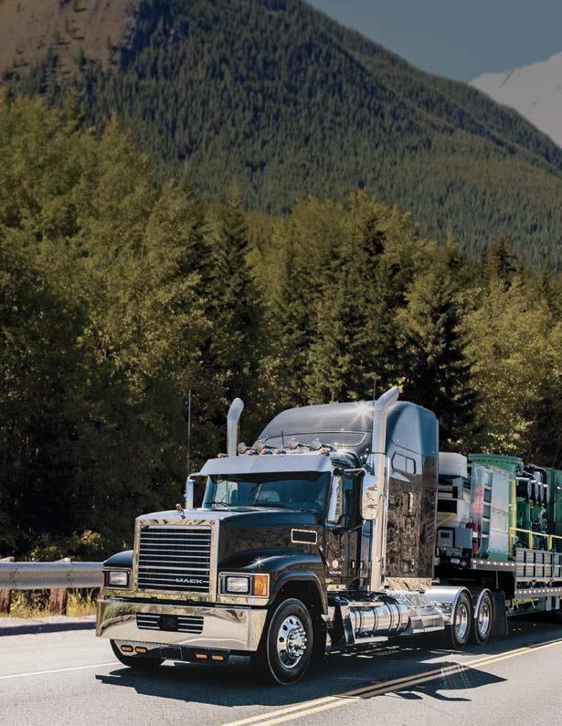 THE 505 HP, 1,860 LB.-FT. TORQUE ECONOBOOST ENGINE FROM MACK Flattens mountains, raises eyebrows. With 505 HP packed into 13 liters and 1,860 lb.-ft.