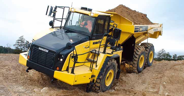HM400-5 Komatsu Traction Control System (KTCS) The KTCS was developed by Komatsu to allow for maximum machine performance in soft and slippery ground conditions.
