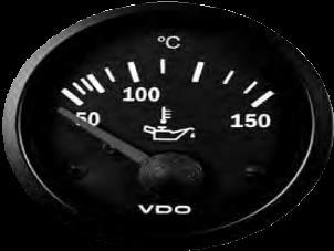 PARTS LISTING COCKPIT INTERNATIONAL TEMPERATURE GAUGES TEMPERATURE GAUGES - ELECTRIC Suitable for most vehicles and machines. Illumination 12 or 24V included.