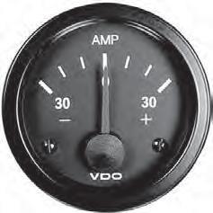 COCKPIT INTERNATIONAL PARTS LISTING GAUGES AMMETER WITH INTERNAL SHUNT Suitable for most engines. Monitors charge and battery condition.